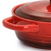 Crock Pot Appleton 10oz Stoneware Mini Casserole Baker in Gradient Red - image 4 of 4