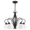 Livex Lighting Brookside 5 - Light Chandelier in  Black - 2 of 4