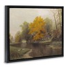 Stupell Industries Vintage Fall By The River Floating Frame Canvas Art - 2 of 4