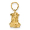 Black Bow Jewelry 14k Yellow Gold 3D Locomotive Polished Pendant - 2 of 4