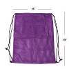 GSE 19"x15" Mesh Drawstring Backpack Bag for Sports Gym Gear, Backpacking, Camping Gear, Travel - 3 of 4
