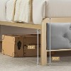 Full Bed Frame with Headboard, Modern Velvet Button Tufted Full Size Bed Frame, Easy Assembly Platform Bed Frame, Steel Slat Support - 4 of 4