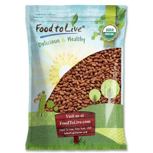 Organic Dry Roasted California Almonds with Himalayan Salt - Non-GMO, Oven Roasted, Lightly Salted Nuts, No Oil Added, Vegan, Kosher, Bulk - 1 of 4