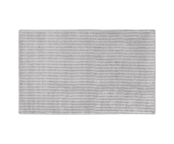 Garland Sheridan Plush Washable Nylon Bath Rug - Platinum Gray (30"x50")