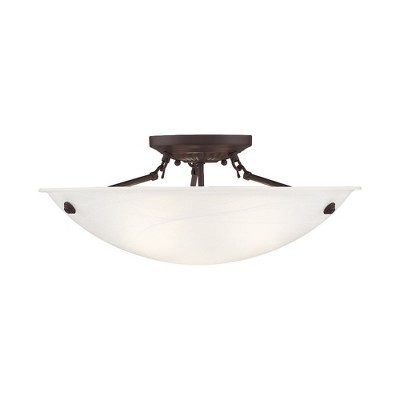 Livex Lighting Oasis 3 - Light Flush Mount in  Bronze