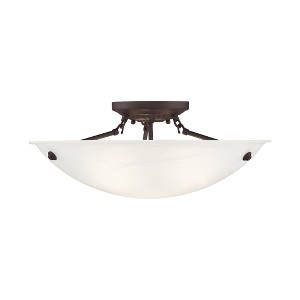 Livex Lighting Oasis 3 - Light Flush Mount in  Bronze - 1 of 1