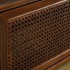 Lyngins Mid Century Rattan TV Stand for 65" TV,Entertainment Center with Wood Feet & Rattan Cabinet Doors,Media Console for Living Room Bedroom - 3 of 4