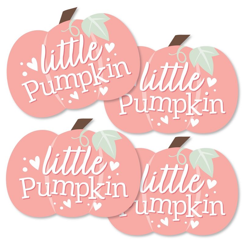 Big Dot of Happiness Girl Little Pumpkin - Decorations DIY Fall Birthday Party or Baby Shower Essentials - Set of 20, 2 of 6