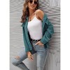 Coolmee Womens Corduroy Button Down Shirts Dressy Casual Long Sleeve Blouses Fall Tops Jackets - 3 of 4