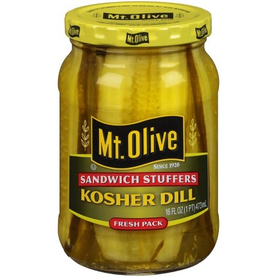 Mt. Olive Sandwich Stuffers Kosher Dill Pickle Slices - 16oz