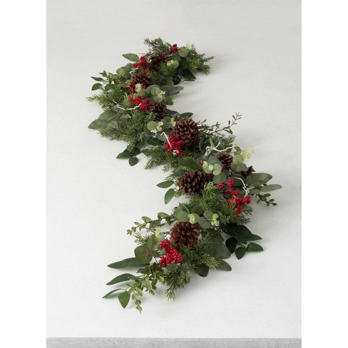 Sullivans 6' Pine & Berry Artificial Garland 72