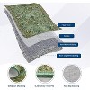Acekool Washable Area Rug 2x6 Ultra Soft Botanical Floral Throw Carpet, Stain Resistant Non-Slip Indoor Rug for Living Room Bedroom - 4 of 4