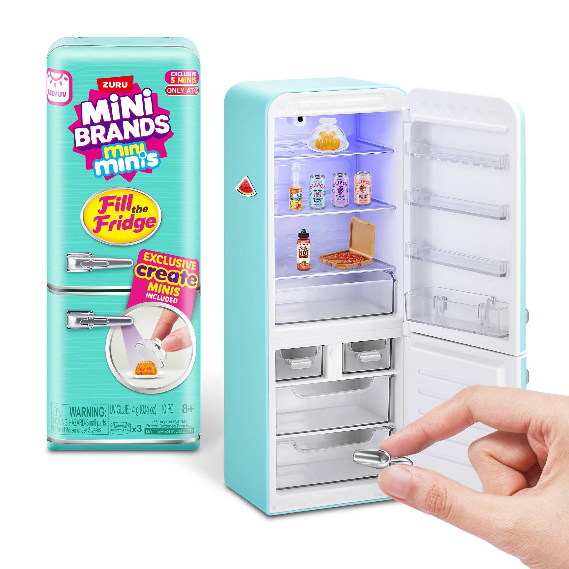 Mini Brands Fill the Fridge Playset
