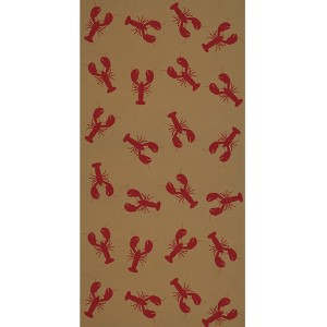 Beistle Lobster Kraft Paper Table Roll, 24" x 50', (1/Pkg) Multicolored - 1 of 4