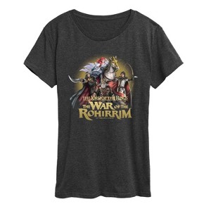 Women's - Lord of the Rings - War of the Rihirrim Characters Short Sleeve Graphic T-Shirt - 1 of 4
