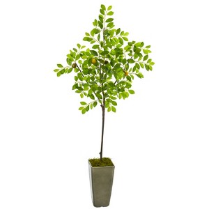 HomeStock  6 ft. Artificial Olive Tree in Planter for Indoor/Outdoor - 1 of 2