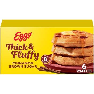 Eggo Thick and Fluffy Frozen Waffles Cinnamon Brown Sugar - 11.6oz/6ct