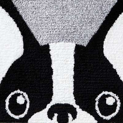Frenchie Love Rug - SKL Home: Machine Washable Polyester Bath Mat, Dog Pattern, Tufted Design, 1'6"x2'5"