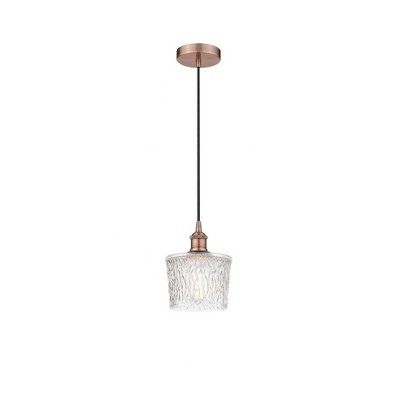 Niagra - 1 Light Cord Hung Mini Pendant In Industrial Style-9.25 Inches Tall and 6.5 Inches Wide