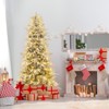 Tangkula 6/7/8 FT Artificial Christmas Tree w/1108 PE PVC Branch Tips & 250/340/450 LED Lights - 3 of 4