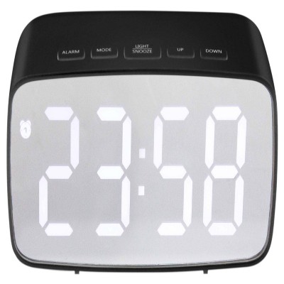 Digital Alarm Clock with Wireless Charging Cream/Black - Hearth & Hand™  with Magnolia