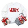 Simply Sage Market Women's Graphic Sweatshirt Merry Bold Word Puff Print - 3 of 4