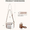 Quilted Crossbody Bags for Women RFID Vegan Leather Travel Purse Small Shoulder Handbags with Built in Wallet - 2 of 4