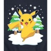 Men's - Pokémon - Pikachu Snowball Fight Graphic Fleece Sweatshirt - 2 of 4
