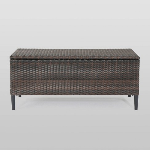 Rupert Wicker Storage Unit Brown Christopher Knight Home Target