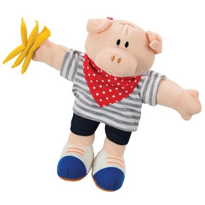 Детские куклы Constructive Playthings Three Little Pigs Hand Puppet Set – 4 Soft Storytelling Puppets for Imaginative Play - All Ages — фото 8
