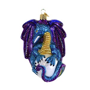 Old World Christmas 5.0 Inch Fantasy Dragon Ornament Mythical Creature Tree Ornaments - 1 of 3