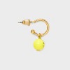 Girls' 20k Bright Cherries and Smileys Earring Set - Cat & Jack™️: Nickel-Free Metal, Post Closure, Drop, Hoop, Stud Styles - 3 of 3