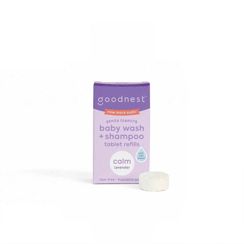 Goodnest 2-in-1 Baby Wash and Shampoo Tablet Refills - Calm Lavender - 12oz, 5 of 13