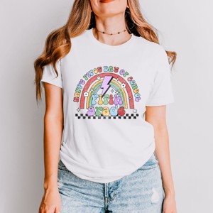 Simply Sage Market First Day Fifth Grade Rainbow Short Sleeve Tee - 1 of 4