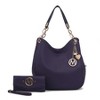 MKF Collection Ashley Vegan Leather Women’s Hobo Shoulder Bag with Wristlet Wallet by Mia K - 2 of 4