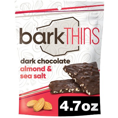 Dark Chocolate Almond Bark Thins Recipe with Sea Salt