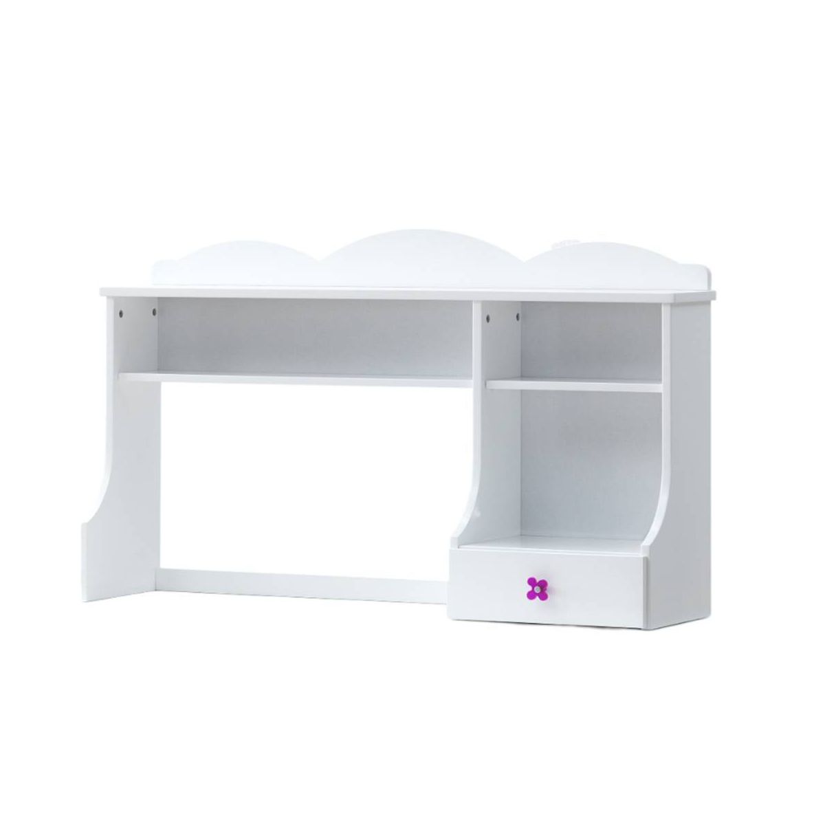 Meyer Hutch White - Acme Furniture: Office Hutch Tops with Fixed Shelf & Storage Drawer