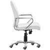 Zuo Enterprise Low Back Office Chair White - 3 of 4