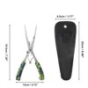 Unique Bargains Fishing Pliers Stainless Steel Needle Nose Pliers Fishing with Sheath 1 Set - 2 of 4