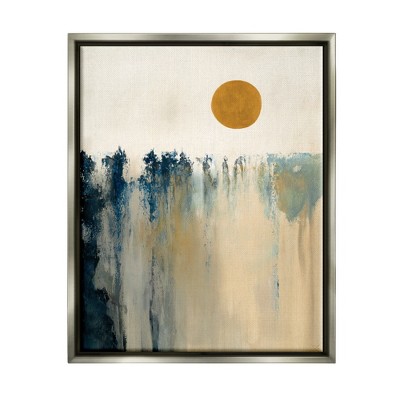 Stupell Industries Abstract Daytime Sun Landscape Fluid Shapes Design