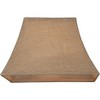 Springcrest Set of 2 Rectangular Lamp Shades Natural Medium 8" Wide x 5" Deep at Top 14" Wide x 11" Deep at Bottom 10" Slant Spider Harp Finial - 3 of 4
