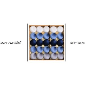 COZONY 25-Piece 6cm Velvet Christmas Ornament Balls Set for Tree and Home Decor - 1 of 4