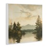 Stupell Industries Soft Beige Mountain Scenery Wall Plaque Art, 12" x 12" - 2 of 4