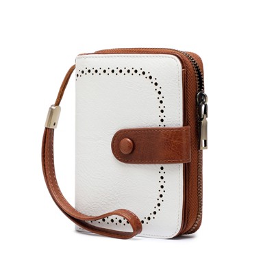 BEAFUP Women's Wallet ,RFID Blocking Soft Leather Bifold Wallet- Compact Card Holder with ID Window, Durable Everyday Use & Travel for Ladies