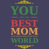 Women's Design By Humans You Are the Best Mom in the Entire History of World By tmsarts Racerback Tank Top - 2 of 2