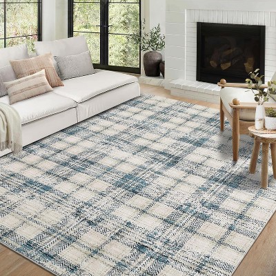 Hallway Runner Rug Washable Vintage Distressed Area Rugs Non Slip Laundry Rug Runner Floor Carpet Runners for Hallways Entryway Laundry