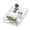 Large Shallow Tray with Angled Dividers Clear - madesmart: Plastic Drawer Organizer for Hair Supplies & Toiletries - 2 of 3