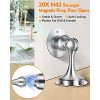 DOMETOUR Magnetic Door Stopper, Door Holder for Wall & Floor Mount, Silver, 4 Pcs - 3 of 4