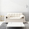 TiramisuBest Modern Velvet 3 in 1 Convertible Sofa Bed Sofa Couch Pull Out Small Love Seat with Pillow Pockets Living Room Furniture - 3 of 4