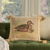 Mina Victory Vintage Ducks 22" x 26" Beige Indoor Throw Pillow - 2 of 4